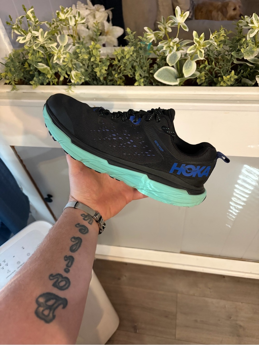 Women’s Hoka Challenger 6 Gore-Tex Black soft Teal size 9